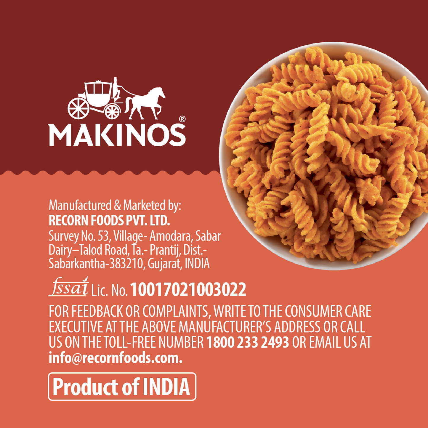 Makinos Corn Munch Tomato