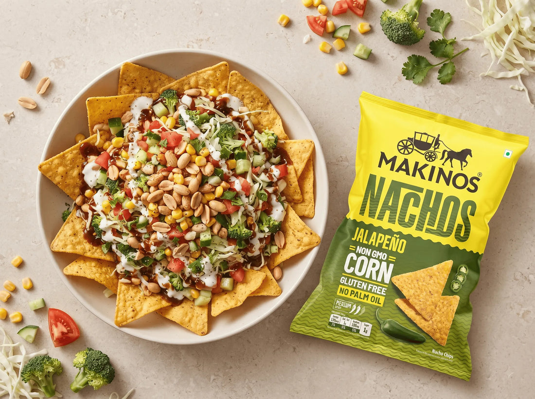 Sizzling Veggie Nachos Recipe with Makinos Nachos | Makinos