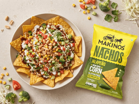 Sizzling Veggie Nachos Recipe with Makinos Nachos | Makinos