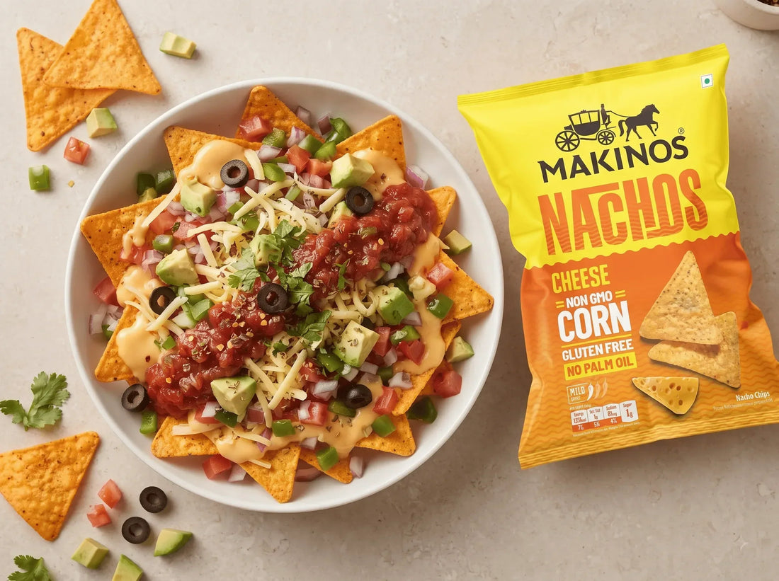 Spicy Loaded Nachos Recipe with Makinos Cheese Nachos