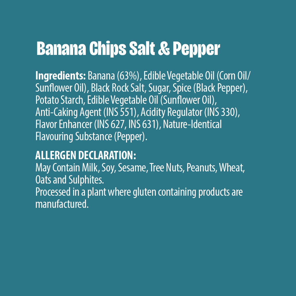 Makinos Banana Chips Salt & Pepper