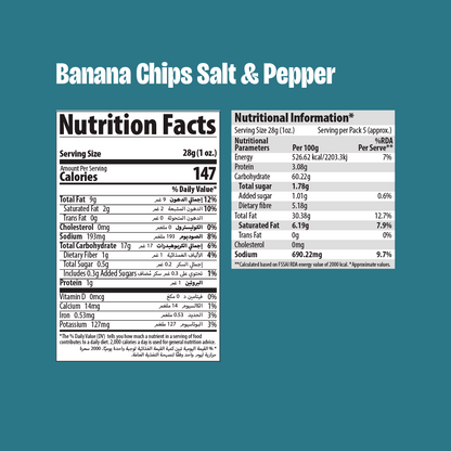Makinos Banana Chips Salt & Pepper