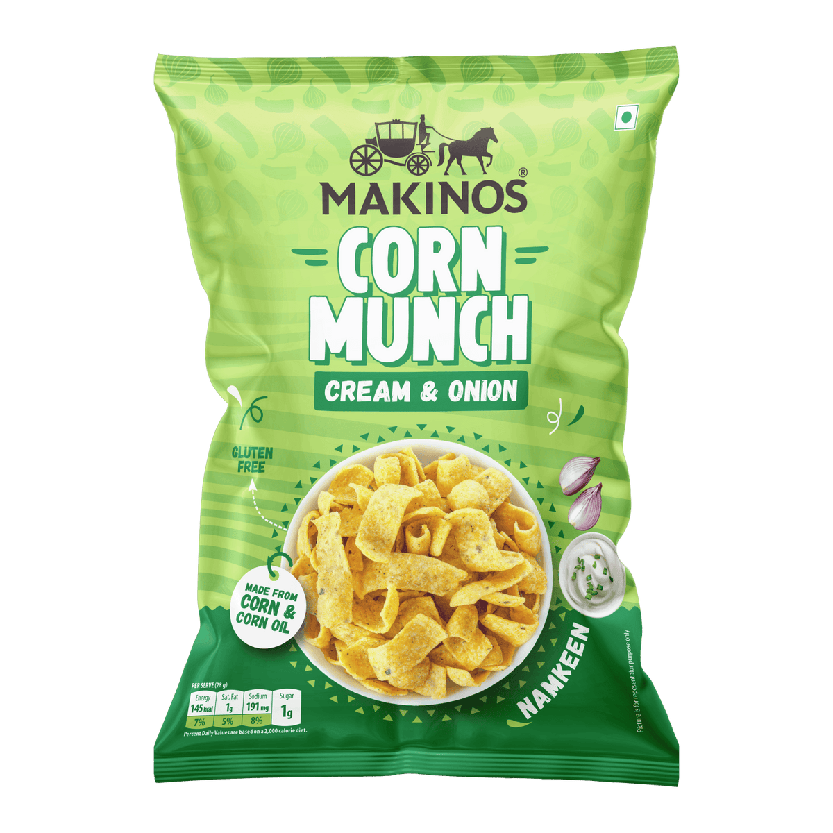 Makinos Corn Munch Cream & Onion