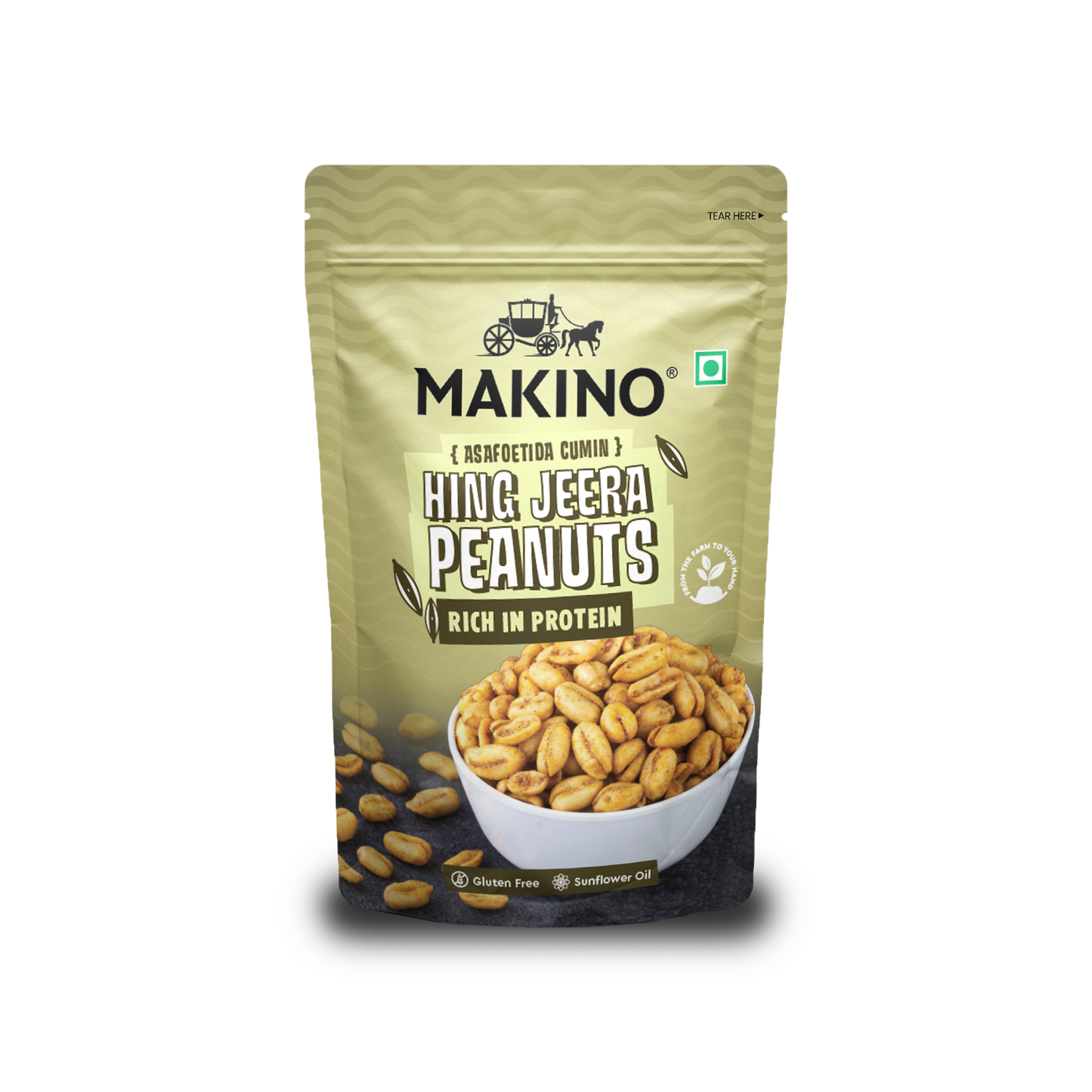 Makino Assorted Roasted Peanuts (Each 140 gm) (Pack of 5)