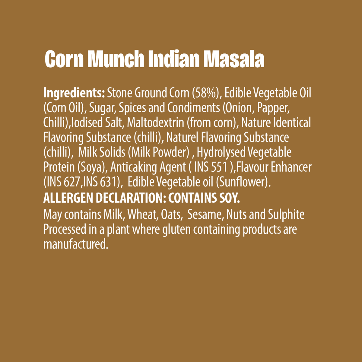 Makinos Corn Munch Indian Masala