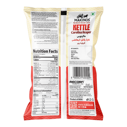 Makinos Kettle Potato Chips Carolina Reaper