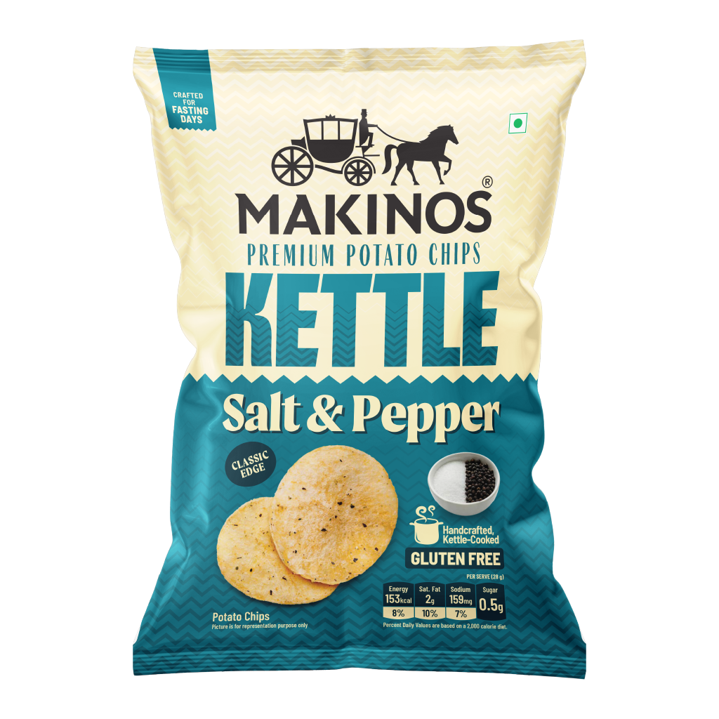 Makinos Kettle Potato Chips Salt & Pepper