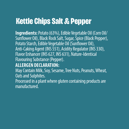 Makinos Kettle Potato Chips Salt & Pepper