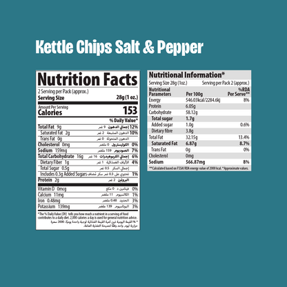 Makinos Kettle Potato Chips Salt & Pepper