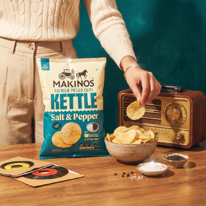 Makinos Kettle Potato Chips Salt & Pepper