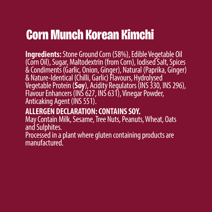 Makinos Corn Munch Korean Kimchi