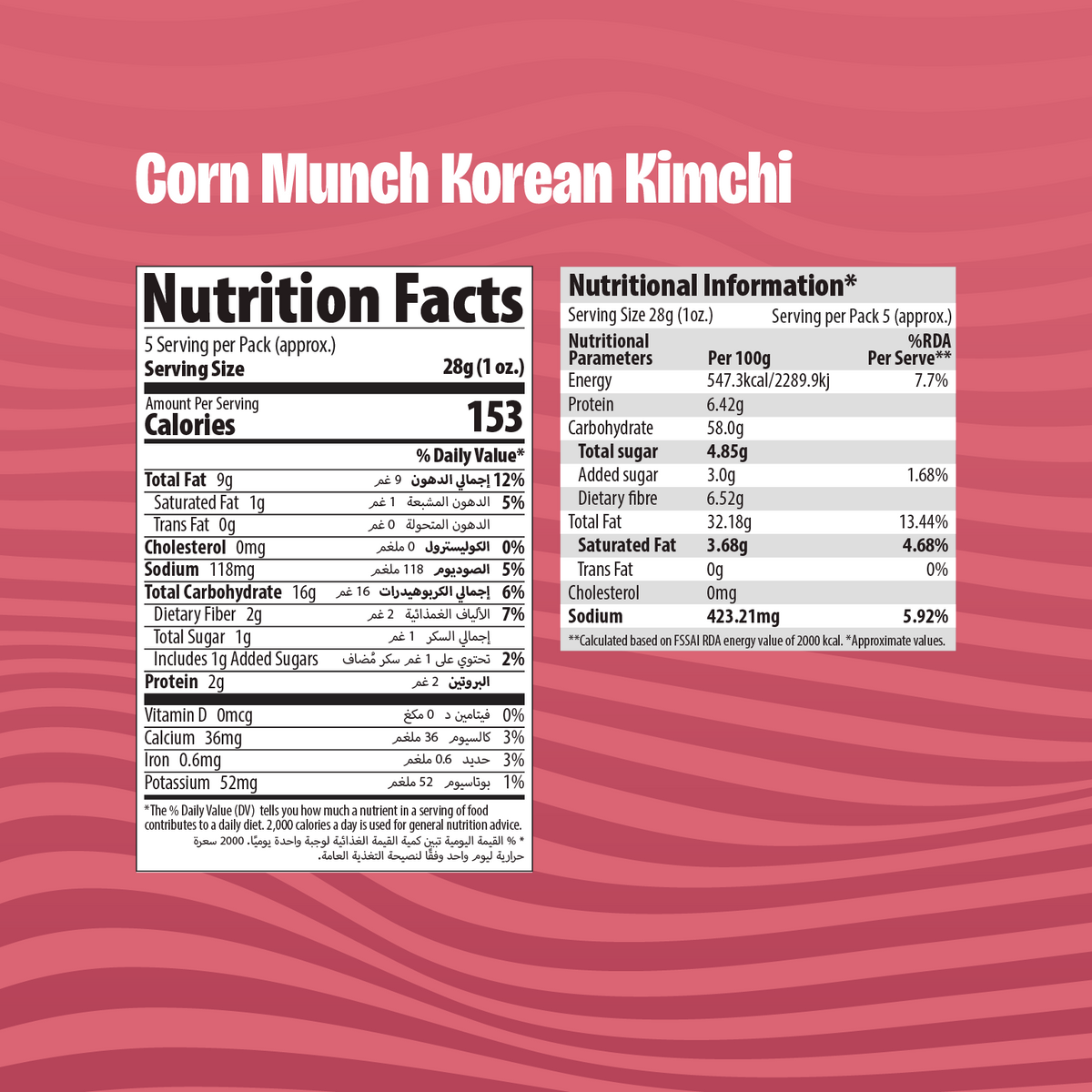 Makinos Corn Munch Korean Kimchi