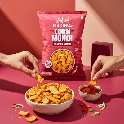 Makinos Corn Munch Korean Kimchi
