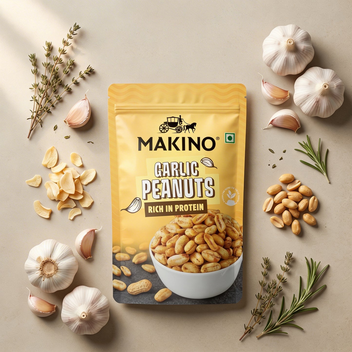 Makinos Peanuts Garlic