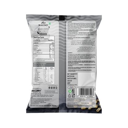 Makino Roasted Peanuts (Each 140 gm) (Pack of - 4) (Black Pepper)