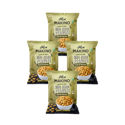 Makino Roasted Peanuts Hing Jeera 140g Pack of 4