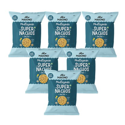 Makino Super Nachos Multigrain Salted (60gm) (Pack of 6)