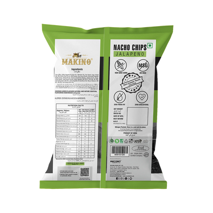 Makino Assorted No Onion No Garlic Nacho Chips 60 gm  | Pack of 120 pcs | Bulk Pack for Retail | Tortilla Chips  | Total 7200g|