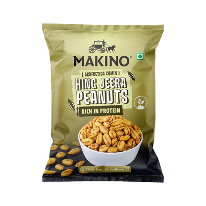 Makino Roasted Peanuts Hing Jeera 140g Pack of 4