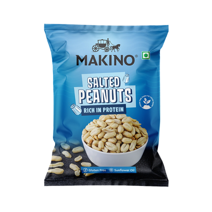 Makino Roasted Peanuts Salted 140g ( Pack 0f 4 )