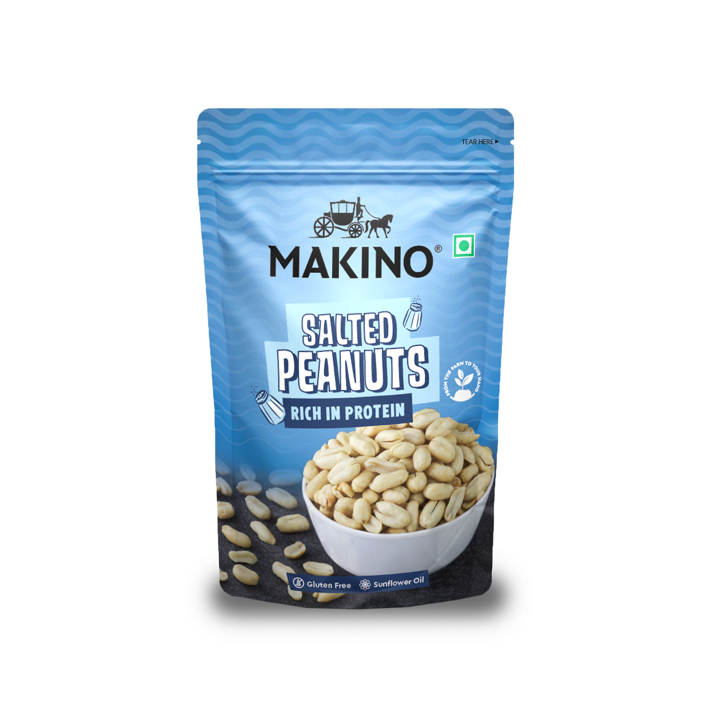Makino Assorted Roasted Peanuts (Each 140 gm) (Pack of 5)