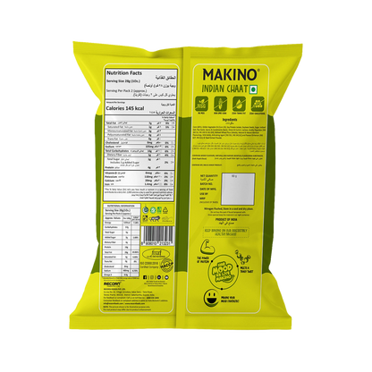 Makino High Protein Super Nachos Indian Chaat 60g ( Pack of 6 )