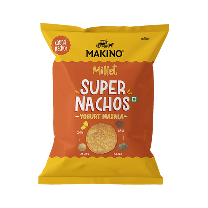 Makino Super Nachos Millets Yogurt Masala (60gm) (Pack of 6)
