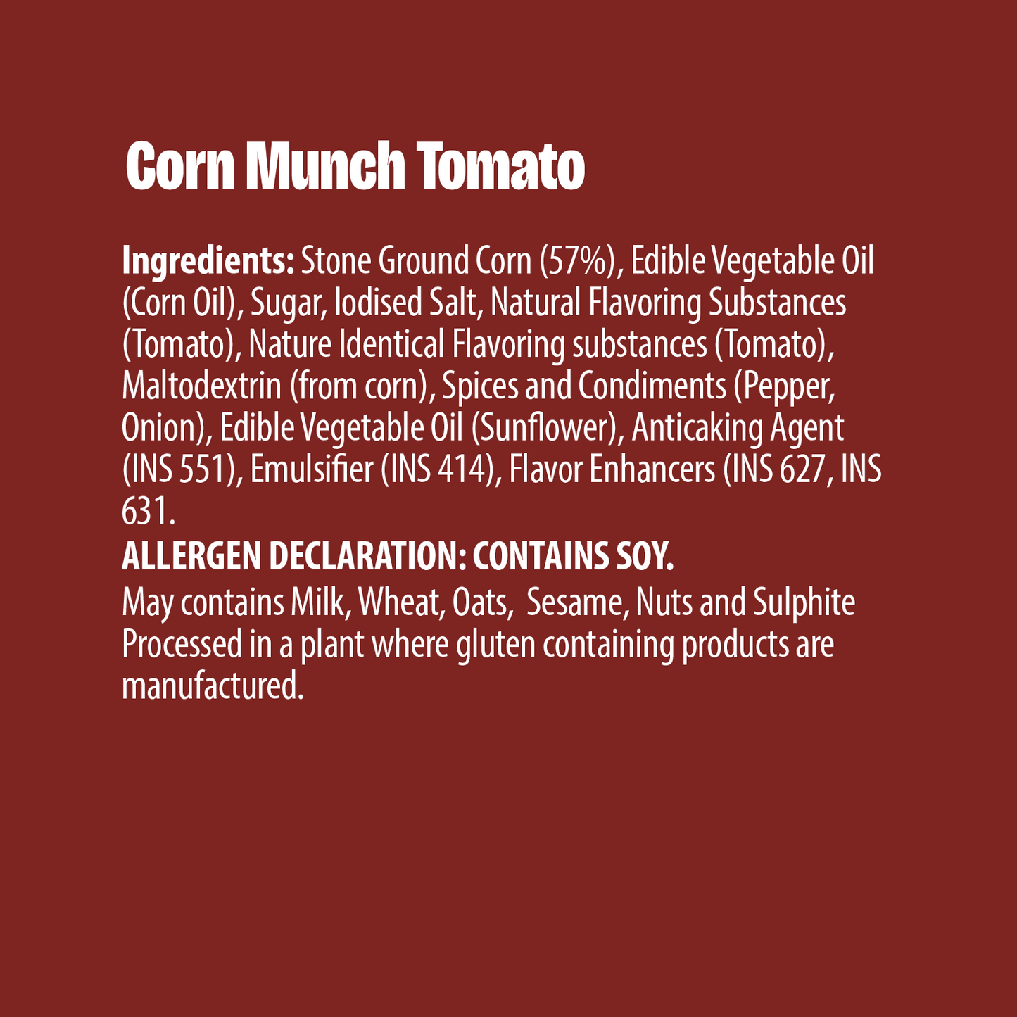 Makinos Corn Munch Tomato