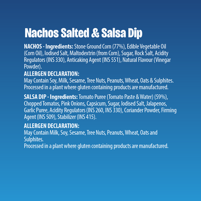 Makinos Salted Nachos & Salsa Dip Tray