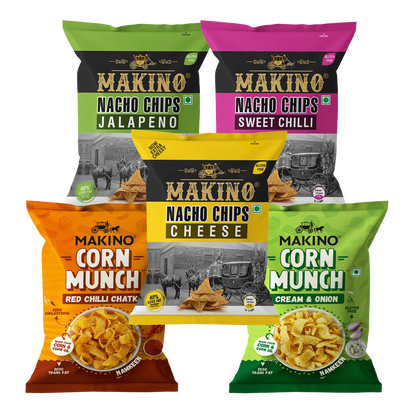 Makino Assorted ₹ 20 Packs (Each 37 gm) (Pack of 10) | Total 370g|