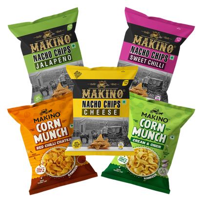 Makino Assorted ₹ 20 Packs (Each 37 gm) (Pack of 10) | Total 370g|