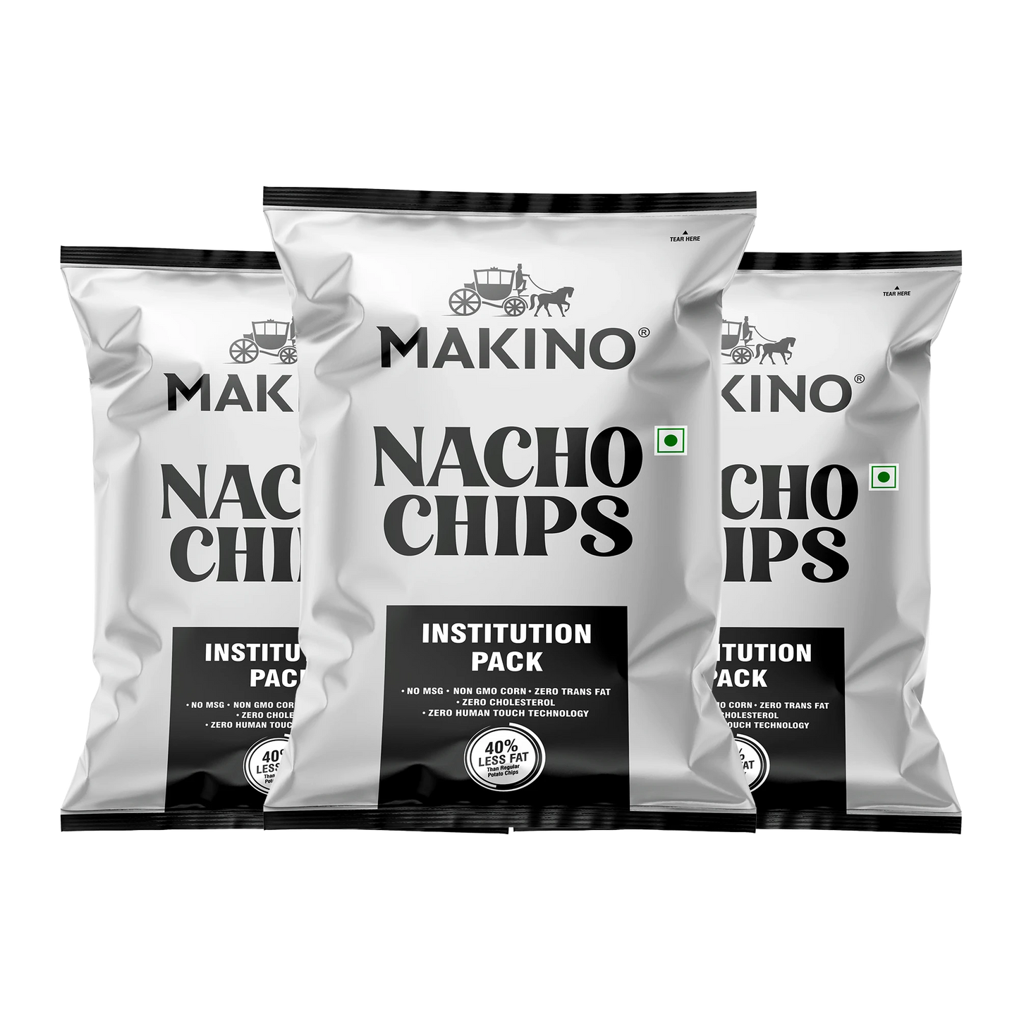 Makino Jalapeno Nacho Chips with Institution Pack (Each 200 gm)(Pack of 3)